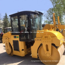 Turkmenistan Hot Sale Compactor Ltc6 50HP Poer 6 Tons Double Drums Hydraulic Vibratory Road Roller Made in China